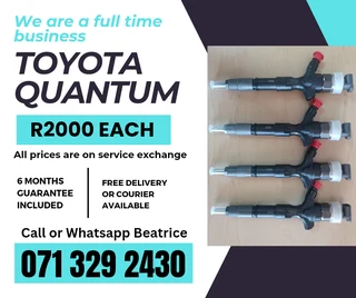 Toyota Quantum Injectors For Sale With Warranty