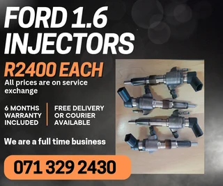 Ford 1.6 Injectors For Sale With Warranty On