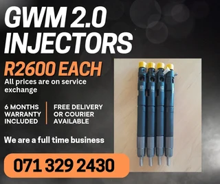 Gwm 2.0 Injectors For Sale With Warranty