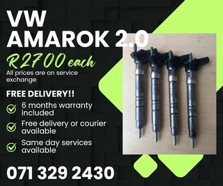 VW AMAROK 2.0 DIESEL INJECTORS FOR SALE WITH