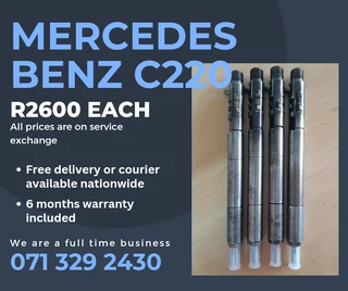 MERCEDES BENZ C220 DIESEL INJECTORS FOR SALE WITH WARRANTY