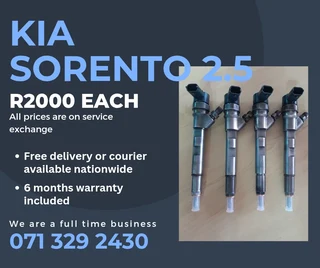 Kia Sorento 2.5 Diesel Injectors For Sale With Warranty