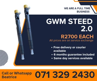 Gwm Steed 2.0 Injectors For Sale With Warranty