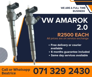 Vw Amarok 2.0 Injectors For Sale With Warranty