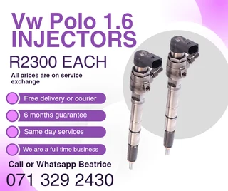 Vw Polo 1.6 Injectors For Sale With Warranty