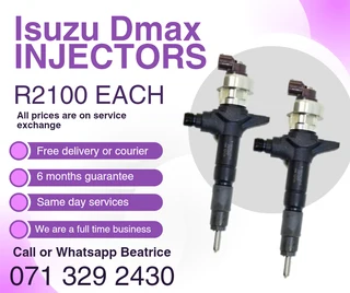 Isuzu Dmax Injectors For Sale With Warranty