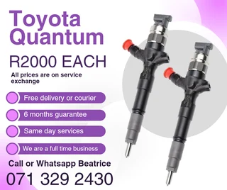 Toyota Quantum Inectors For Sale With Warranty