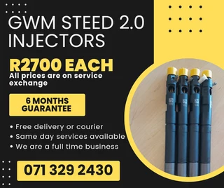 Gwm Steed 2.0 Injectors For Sale With Warranty