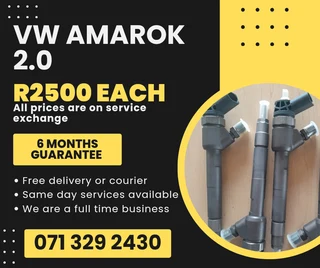 Vw Amarok 2.0 Injectors For Sale With Warranty