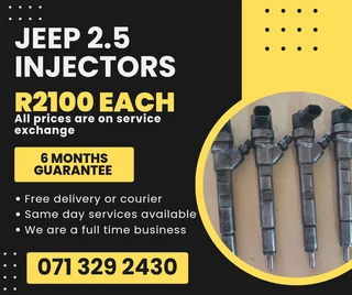 Jeep 2.5 Injectors For Sale With Warranty
