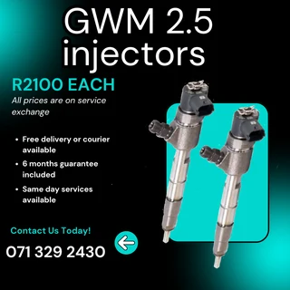 Gwm 2.5 Diesel Injectors For Sale With Warranty
