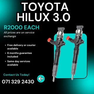 Toyota Hilux 3.0 Injectors For Sale With Warranty