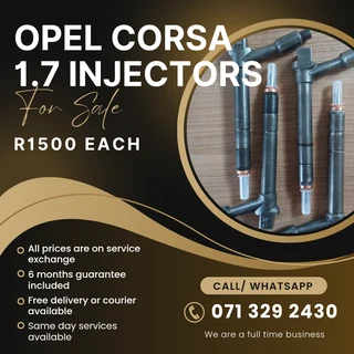 Opel Corsa 1.7 Injectors For Sale With Warranty