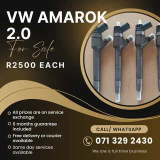 Vw Amarok 2.0 Injectors For Sale With Warranty