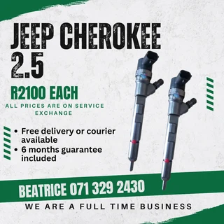 Jeep Cherokee 2.5 Injectors For Sale With Warranty