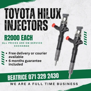 Toyota Hilux Injectors For Sale With Warranty