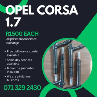 Opel Cora 1.7 Injectors For Sale With Warranty