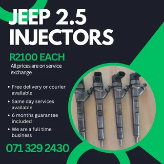 Jeep 2.5 Injectors For Sale With Warranty