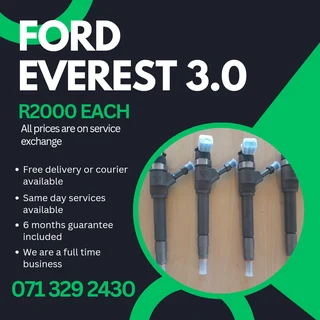 Ford Everest 3.0 Injectors For Sale With Warranty