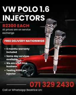 VW POLO 1.6 DIESEL INJECTORS FOR SALE WITH WARRANTY
