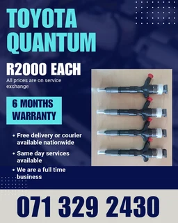 Toyota Quantum Diesel Injectors For Sale With Warranty