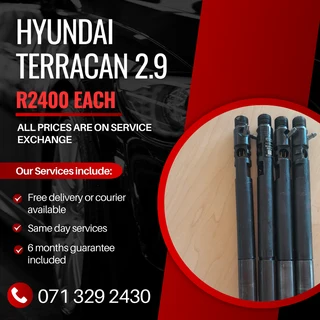 Hyundai Terracan 2.9 Injectors For Sale With Warranty