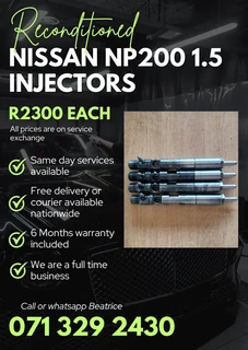 Nissan Np200 1.5 Diesel Injectors For Sale With Warranty