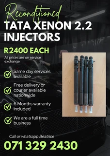 Tata Xenon 2.2 Injectors For Sale With Warranty On
