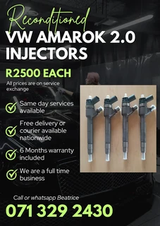 Vw Amarok 2.0 Diesel Injectors For Sale With Warranty