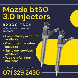 Mazda Bt50 3.0 Injectors For Sale With Warranty