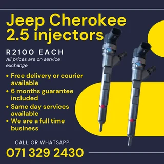 Jeep Cherokee 2.5 Injectors For Sale With Warranty