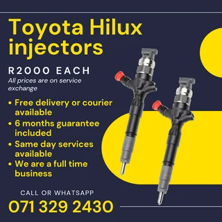 Toyota Hilux Injectors For Sale With Warranty