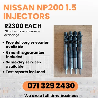 Nissan Np200 1.5 Injectors For Sale With Warranty