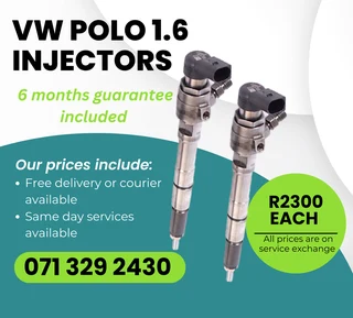 Vw Polo 1.6 Injectors For Sale With Warranty