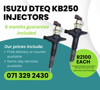 Isuzu Kb250 Dtec Injectors For Sale With Warranty