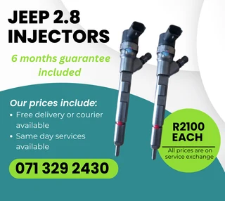 Jeep 2.8 Injectors For Sale With Warranty