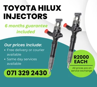 Toyota Hilux Injectors For Sale With Warranty