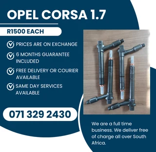 Opel Corsa 1.7 Injectors For Sale With Warranty