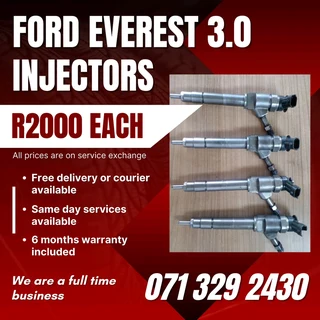 Ford Everest 3.0 Diesel Injectors For Sale With Warranty