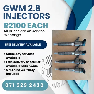 Gwm 2.8 Diesel Injectors For Sale With Warranty On