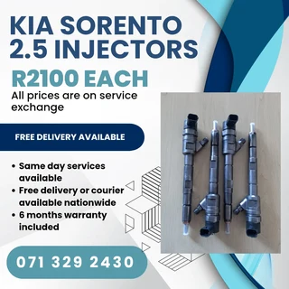 Kia Sorento 2.5 Diesel Injectors For Sale With Warranty