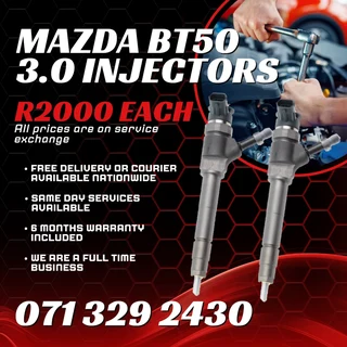 Mazda Bt50 3.0 Diesel Injectors For Sale With Warranty