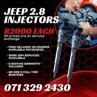 Jeep 2.8 Diesel Injectors For Sale With Warranty
