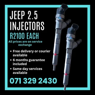 Jeep 2.5 Injectors For Sale With Warranty