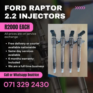 Ford Raptor 2.2 Injectors For Sale With Warranty