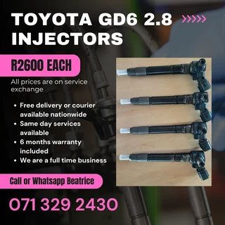 Toyota Gd6 2.8 Diesel Injectors For Sale With Warranty