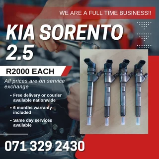 Kia Sorento 2.5 Diesel Injectors For Sale With Warranty
