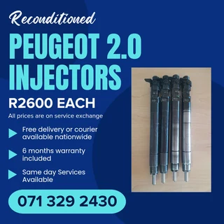 Peugeot 2.0 Diesel Injectors For Sale With Warranty