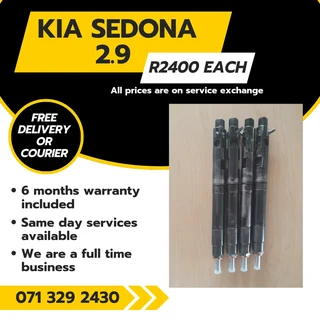Kia Sedona 2.9 Injectors For Sale With Warranty