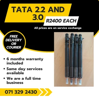 Tata 2.2 And 3.0 Diesel Injectors For Sale With Warranty